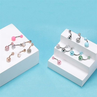 极速Belly Ring Navel qRings Belly Piercing Naval Piercing Je