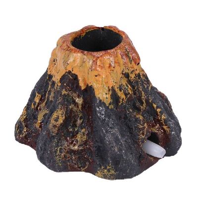 极速Volcano Shape Aquarsium Fish Tank Decor Oxygen Pump Air