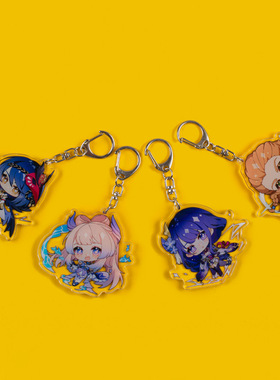 极速Anime Keychain Genshin Impact Venti PaimonQ Player Diluc