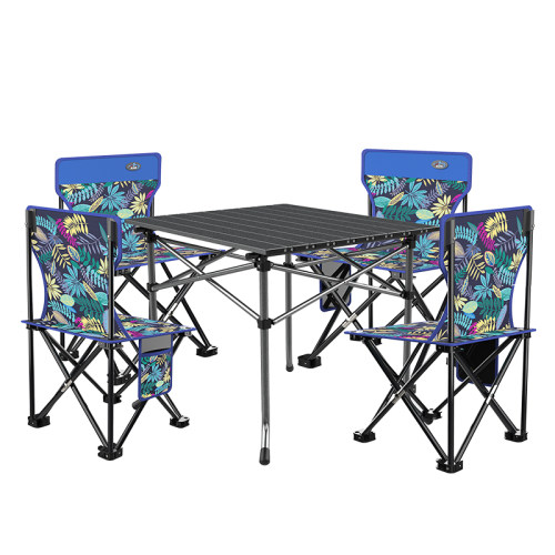 新品Outdoor folding table and chaDir set Picnic camping chai