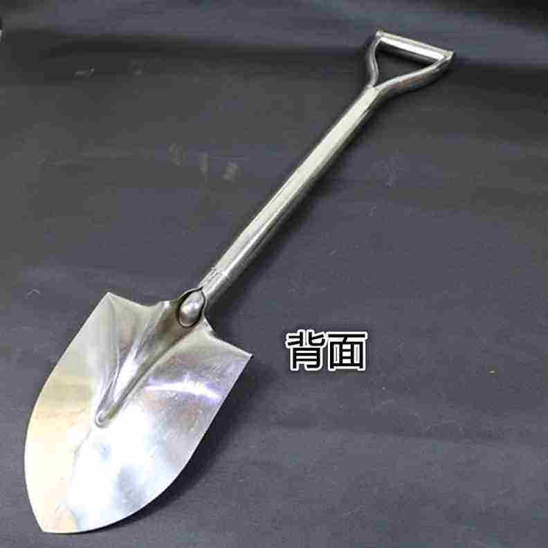 极速园艺种d花松土工具不锈钢铲子花铲铁铲H 户外农用尖头小铁锹