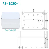 130户外u防水接线盒仪表电气塑料盒子室外电器盒AG 极速200 150