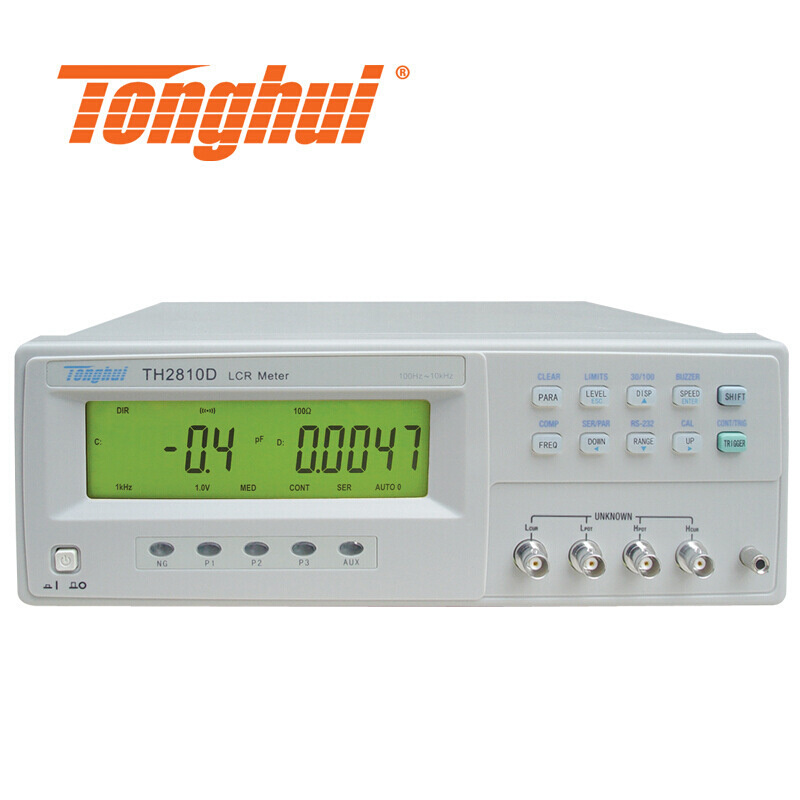 LCR数字电桥同惠TH2810D频率10kHz 5挡分选读数稳定快速