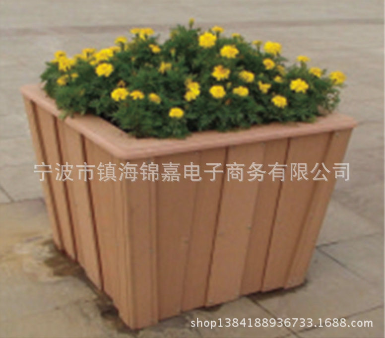 厂家提供花盆架花台 木塑材质花盆 蔬菜架拼接板实惠品种多样