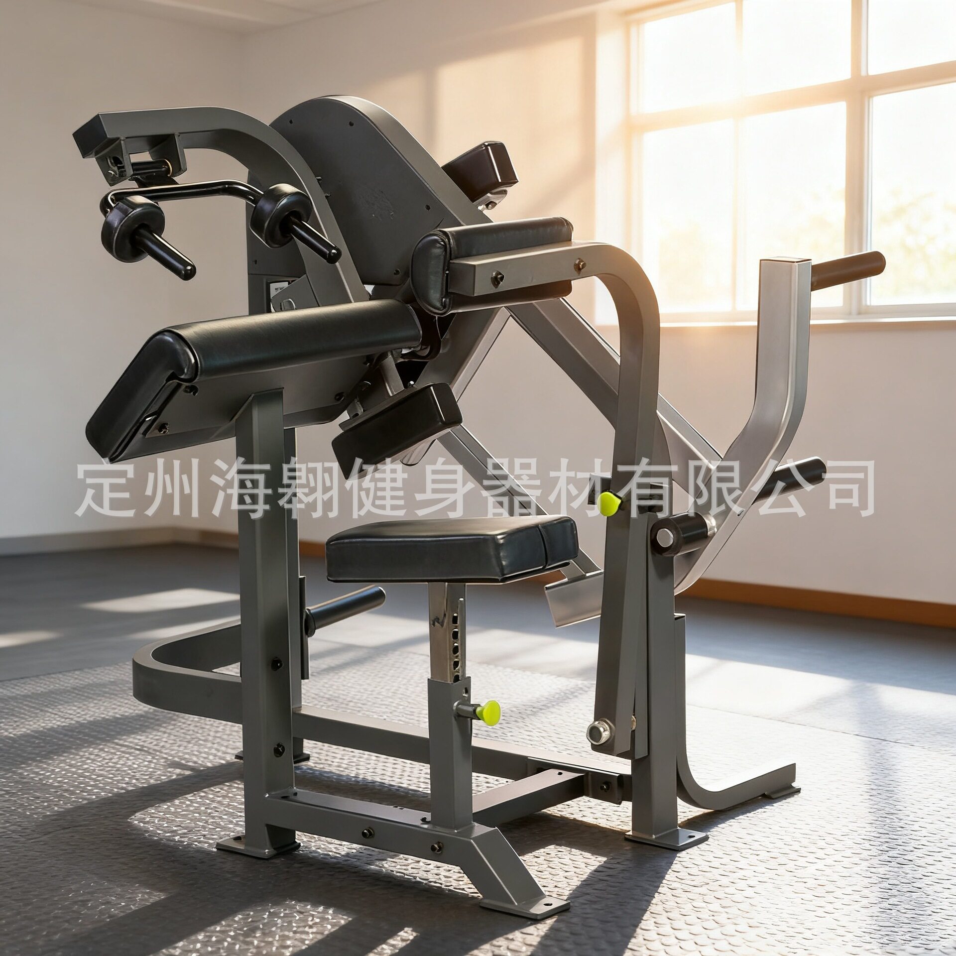 挂片式三头下压训练器健身房三头肌训练器坐式肱三头肌训练器