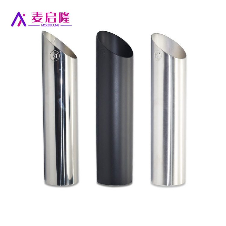 适用于奔驰汽车排气管改装G500 G55 G63巴博斯尾喉B管黑色拉丝亮