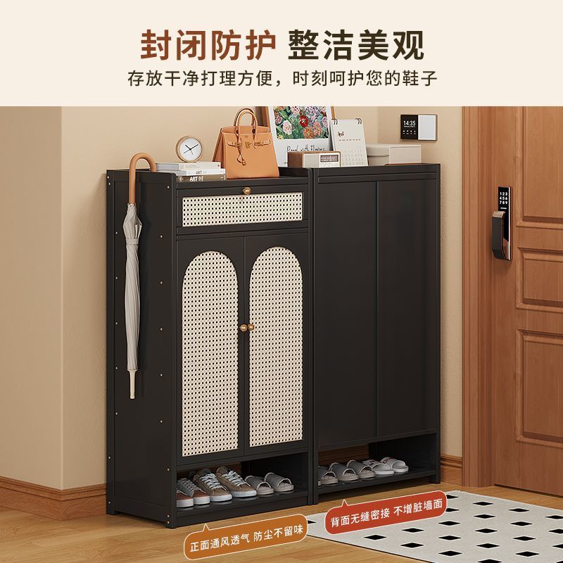 家用门口鞋架带门入户多层鞋柜楼道走廊2026新款简易收纳一体靠墙