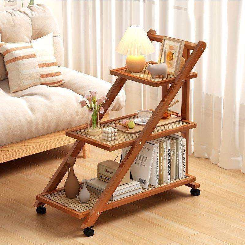 边几家用移动小茶几沙发边柜床头置物架桌子简约现代推车多层角几