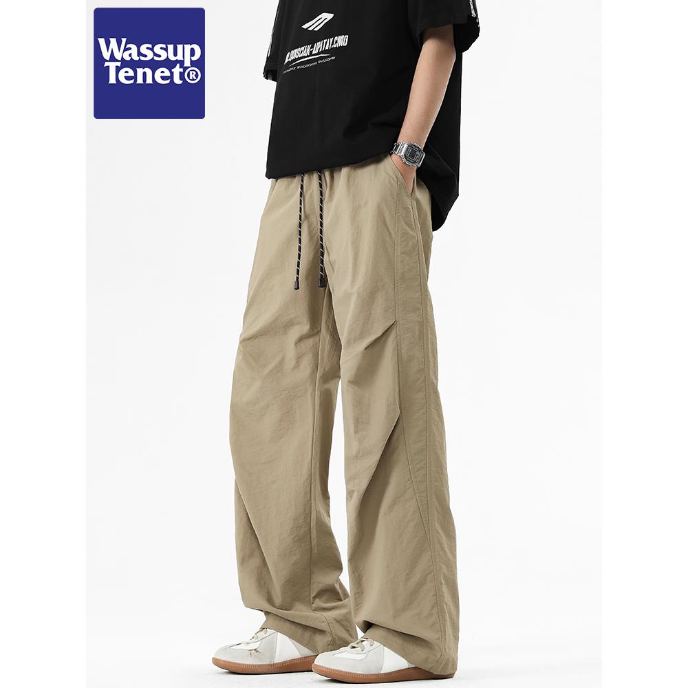 Wassup tenet春夏工装裤男士夏季美式男生休闲束脚运动长裤情侣裤