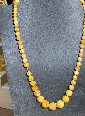 NO.173 琥珀奥利奥蜜蜡塔链项链妈妈链克重21.31g