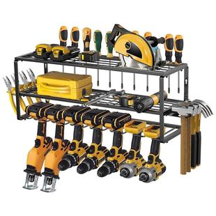 手电钻工具架螺丝刀收纳架重型浮动工具架 电动工具收纳架壁挂式