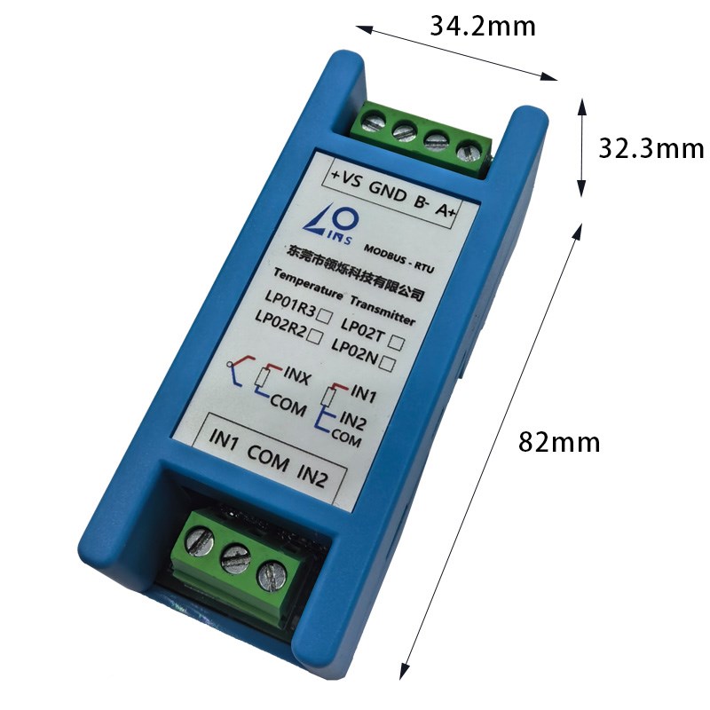 速发温度变送器485采集K型热电偶PT100热TC10K双隔离MODBUS