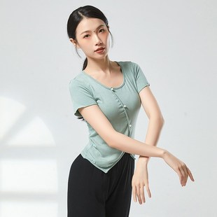 速发上舞蹈练功服艺考形体训练服中国舞古服舞典装 舞衣 套指长袖