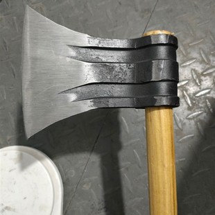 速发弹簧带板锻打斧头大斧家用劈柴砍树枝剁鸡鸭鱼器神双刃钢木柄