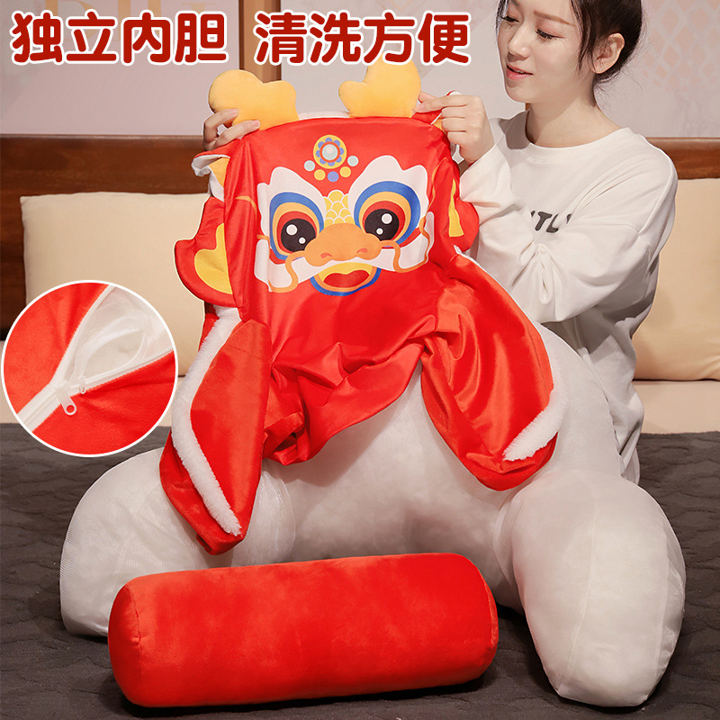 速发龙年床头靠垫软包护颈护腰靠枕靠背沙发抱枕床上宿舍看书枕头