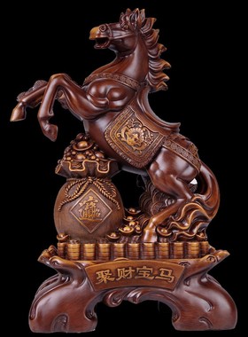速发马摆件室到马功成上发财生肖招财聚财工艺品酒柜装饰办公马桌