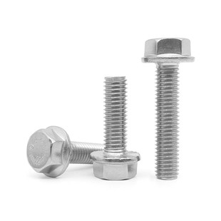 速发04不锈钢1兰面外六角螺栓带垫防滑螺丝M5M6M8M法0M12