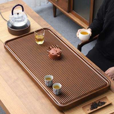 茶盘家用2025新款实木茶托盘茶具办公室用干泡茶台茶海电木款