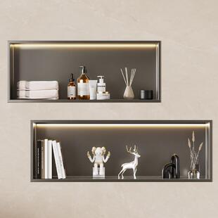 壁龛嵌入式柜浴室不锈钢壁龛电视柜摆件卫生间壁龛柜置物架横向