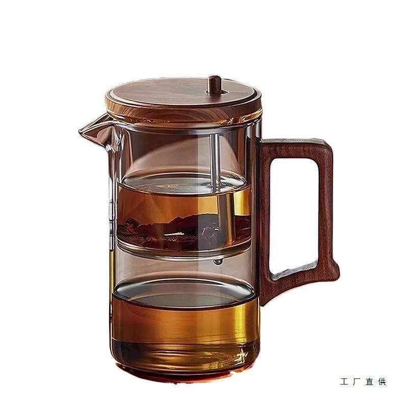 飘逸杯泡茶壶茶水分离家用泡茶玻璃泡茶器过滤新款冲茶壶茶具