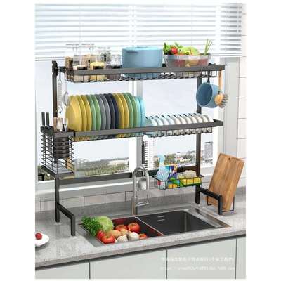 厨房水槽置物架台面多功能碗碟盘收纳架水池上方沥水放碗碟筷架子