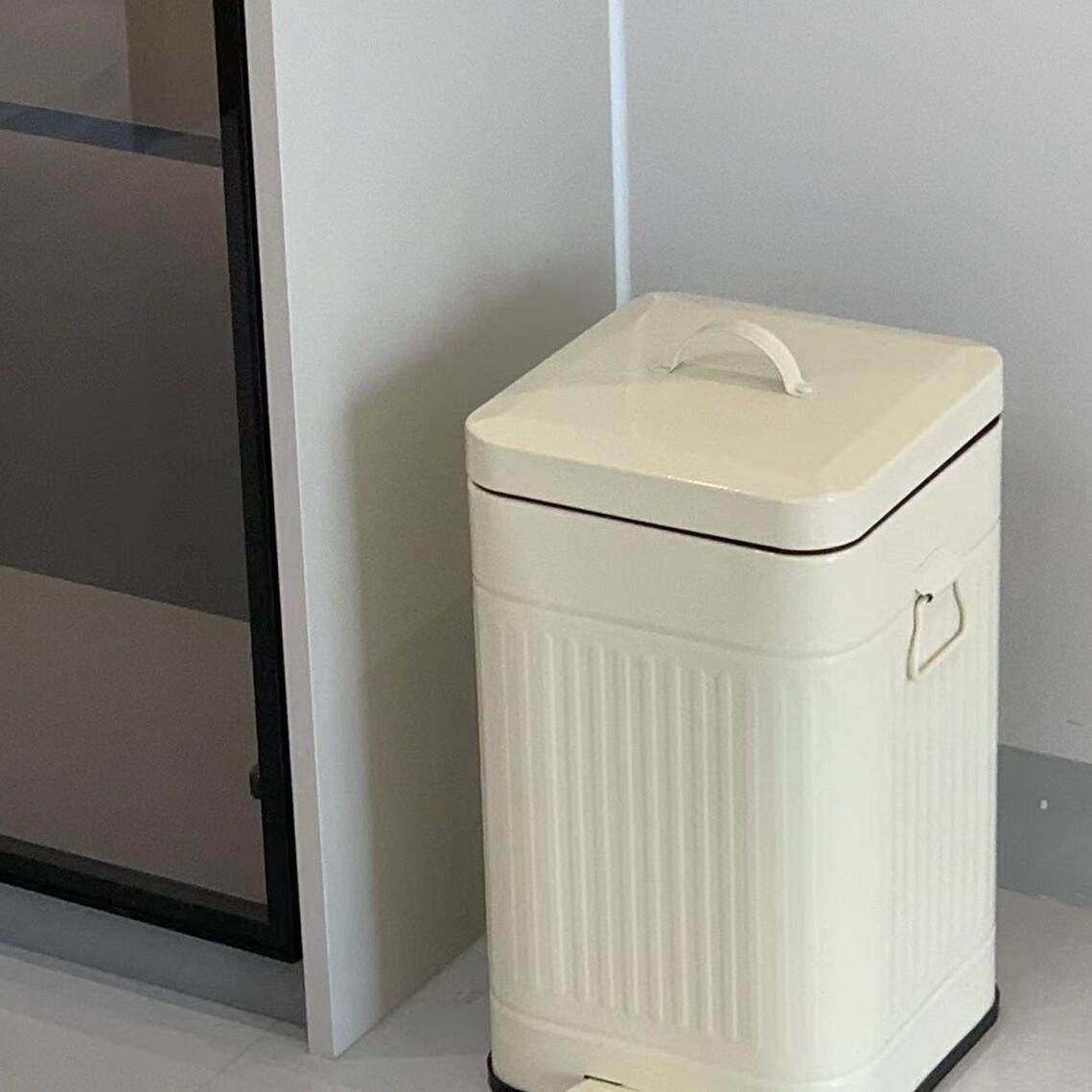 复古美式高颜值客厅厨房家用脚踩脚踏式带盖大号大容量垃圾桶