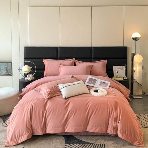 冬季A类母婴级婴儿绒四件套260克高克重牛奶宝宝绒保暖被套床单笠