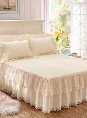 71TX2023新款全棉床裙款单件纯棉床单床笠带裙边四季通用床罩床盖