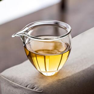 今井飞鸟玻璃公道杯分茶器高硼硅匀杯大容量防烫匀茶杯零配件