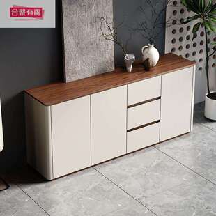 新款餐边柜简约现代家用储物柜高级感客厅靠墙一体边柜收纳置物柜