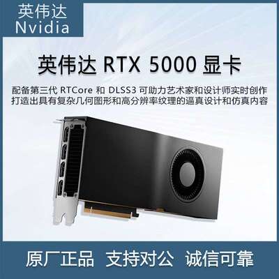 英伟达（NVIDIA）RTX 5000 Ada 32GB GPU渲染GPU运算加速显卡