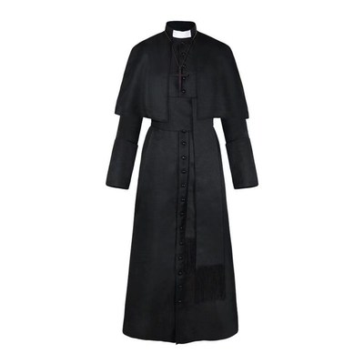速发神父长袍纯色牧师服 圣节神父中世纪复古pl服装工厂