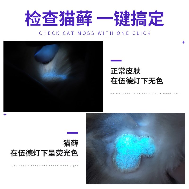 速发猫玩具伍德氏灯猫癣检测紫外线猫咪用品笔逗猫棒