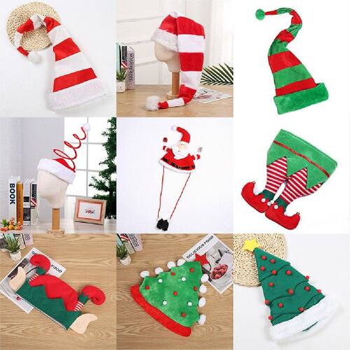 现货速发Crtive ow Hat Cistmas Orat Cistmas Hat Festive