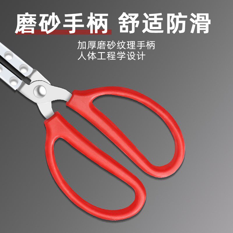 现货速发新款不锈钢黄鳝夹子带侧板鳝鱼夹泥鳅螃蟹钳子捉工具赶海