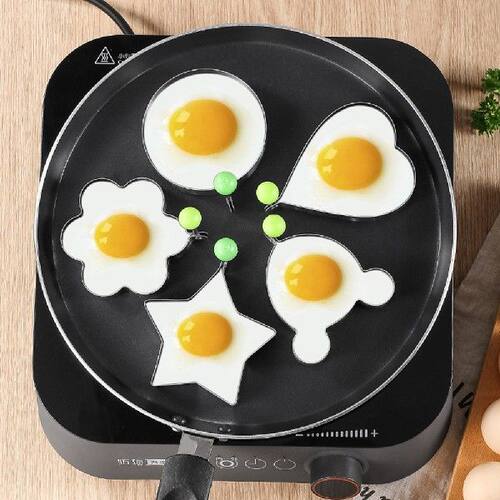 现货速发Stle Steel Egg Fryig Md Bakig Utesil Egg Pacake