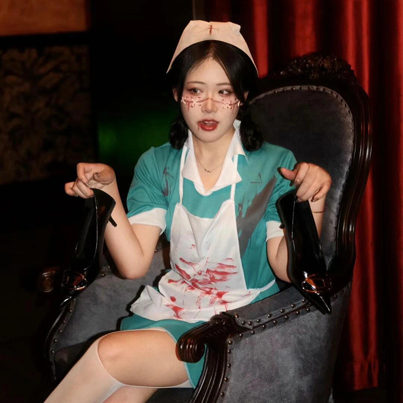 现货速发圣节pl服装成人服装服饰吓人衣服恐怖装扮护士道具穿搭