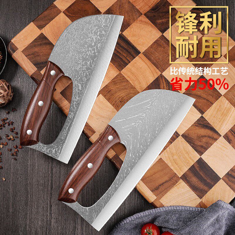 现货速发士省力家用手工不锈钢厨房菜刀厨师锋利切肉刀切片刀切菜