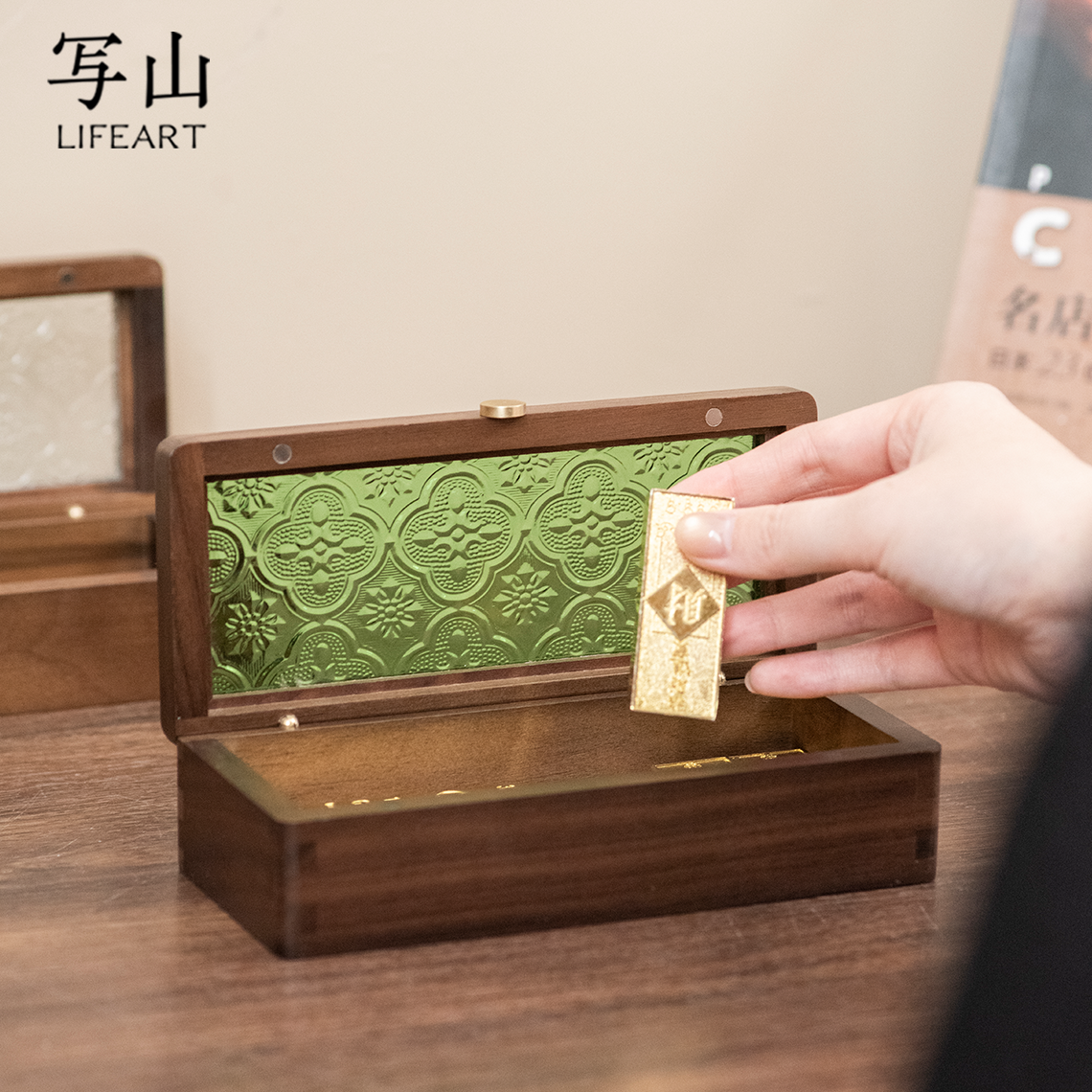放黄金的首饰盒纪念钞纪念币收纳盒12生肖马年收藏实木展示盒新款