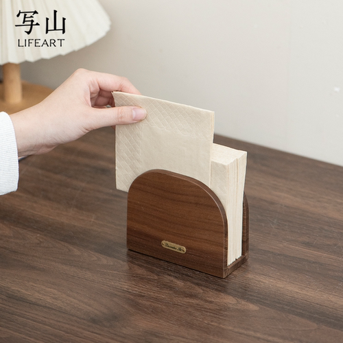 餐桌纸巾架餐巾纸收纳台面立式