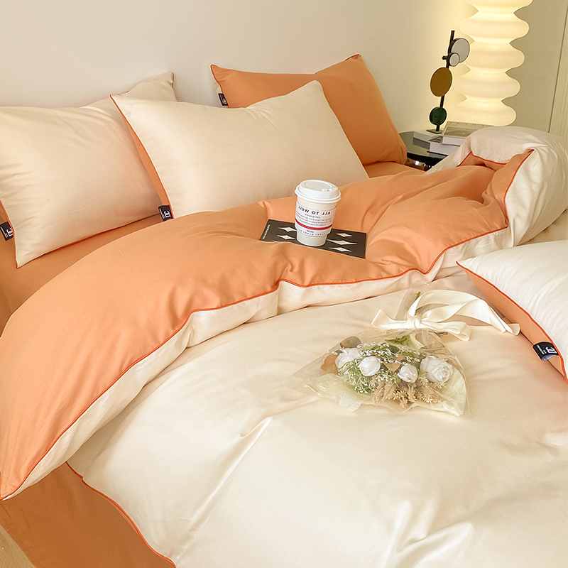 速发60支纯棉单件单生宿舍单人150x2x0全棉学被罩200020长绒棉双