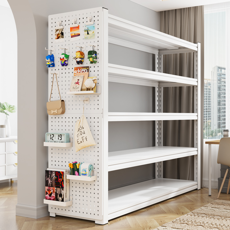 速发仓储货架家用架洞板置物架储藏室台杂洞收纳物快递超市存放铁