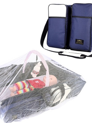 定制便携式折a叠婴儿床单肩背妈咪收纳包游戏床加蚊帐大容量床中