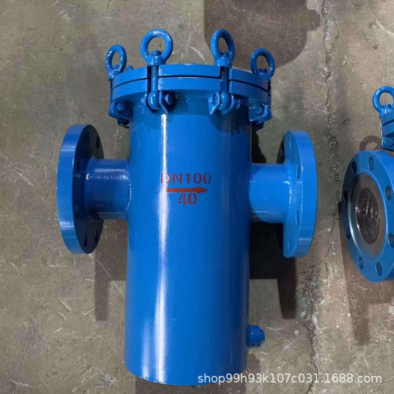碳钢篮式过滤器不锈钢蓝式过滤器提篮式快开直筒天然气管道除污器