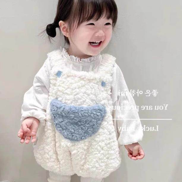 女宝宝冬季加绒羊羔绒背带裤儿童装加厚冬装婴儿衣服可爱包屁裤子,童装/婴儿装/亲子装,裤子,淘宝优惠券,粉丝福利购,淘宝优惠卷