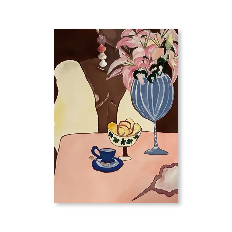 速发风花卉客厅餐厅装饰画 法式奶油风酒店民宿复古小众挂画图片