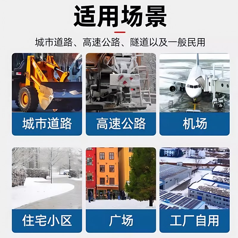 速发环保型融雪剂道路除雪剂化工业盐除冰剂化雪防冻颗粒小区高速
