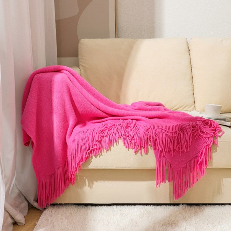网红北欧针织线毯l办公室沙发毯午睡搭盖毯民宿样板间装饰床尾毯,床上用品,休闲毯/毛毯/绒毯,淘宝优惠券,粉丝福利购,淘宝优惠卷