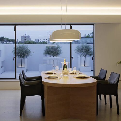 设计师北欧圆形简约o个性现代卧室餐厅餐桌吊灯客厅展厅房间吸顶