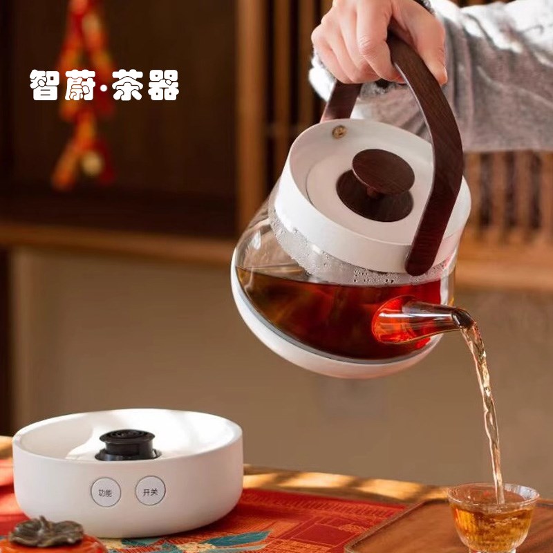 智蔚电热煮茶壶恒温m纯钛烧水煮玻璃茶壶茶炉家用全自动小型煮茶